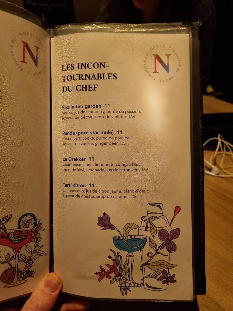 Nanine - Menu Image 2